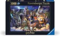 Dėlionė Ravensburger Harry Potter Hogwarts Interior, 80 cm x 121 cm, 3000 vnt., įvairių spalvų