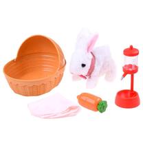 Игрушечное животное, c аксессуарами заяц Cute ZA3551, белый цв.