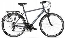 Dviratis turistinis Kross Trans 2.0, 28 ", XL rėmas, juoda sp./grafito sp.