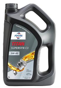 Motoreļļa Fuchs Titan Supersyn C3 5W - 40, sintētiskais, 5 l