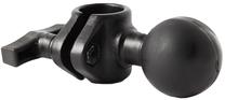 Kronšteins RAM Mounts Ball Adapter With Hole & Tightening Knob, melna krās.
