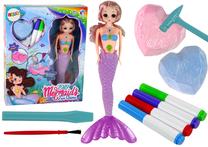 Dekoravimo rinkinys Lean Toys DIY Mermaids, įvairių spalvų