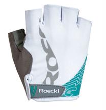 Перчатки Roeckl, белый цв./зеленый цв., 8