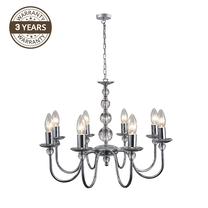 Valgusti rippuv Domoletti Donna 2020146-8, E14, 8 x 40 W, kroom v. / kroom v.