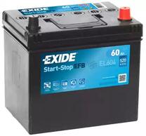 Akumuliatorius Exide EL604, 12 V, 60 Ah, 520 A
