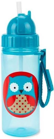 Vaikiška gertuvė Skip Hop Zoo Owl, 384.5 ml, 1 m., 6 cm, plastikas, mėlyna sp.