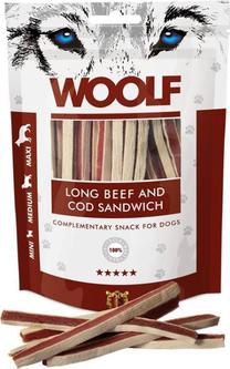 Лакомство для собак Woolf Woolf Long Beef and Cod Sandwich, говядина/треска, 0.1 кг