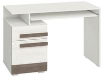Rakstāmgalds ar atvilktnēm ML Meble Blanco 11, 117 cm x 55 cm, 79 cm, pelēka krās./priedes krās.