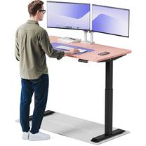 Arvutilaud reguleeritava kõrgusega Desktronic HomeOne, 140 cm x 70 cm, 119 cm, must v./roosa v.