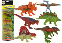 Figūrėlių rinkinys Lean Toys Dino Hunter Dino Park, 6 vnt., įvairių spalvų