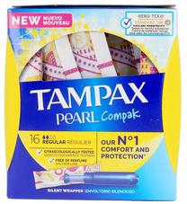 Higieniniai tamponai Tampax Pearl Compak, Regular, 16 vnt.