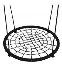Ligzdas šūpoles Springos Nest Swing NS019, 100 cm, melna krās.