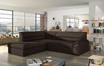 Kampinė sofa Elano Soft 66, ruda sp., kairinė, 255 x 212 cm x 90 cm