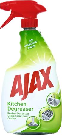 Riebalų valymo priemonė, virtuvės valymui Ajax Kitchen, 0.75 l