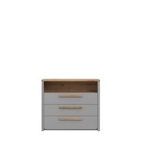 Stalčių blokas Domoletti Surfinio SFNK211-M378, medžio sp./pilka sp., 85.9 cm x 98.6 cm x 41.3 cm