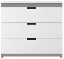 Laste kummut Kocot Kids Tomi, valge v./hall v., 45 cm x 100 cm x 90 cm