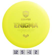 Диск для гольфа Discmania Neo Enigma Evolution 12/5/-1/2 851DM377805Y, желтый цв.