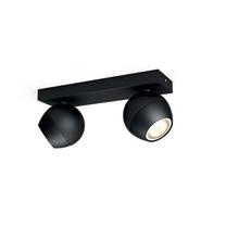 Šviestuvas lubų Philips Buckram 915005516201, GU10, 2 x 5.5 W, juoda sp. / juoda sp.