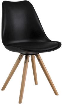 Valgomojo kėdė, juoda, 49 cm x 43 cm x 83 cm