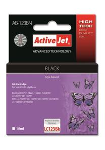 Rašalinio spausdintuvo kasetė ActiveJet Supreme ACJ AB-123BN Brother LC123BK, juoda sp., 15 ml
