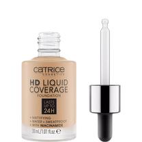 Skystas makiažo pagrindas Catrice HD Liquid Coverage, smėlio sp., 032 nude beige, 30 ml