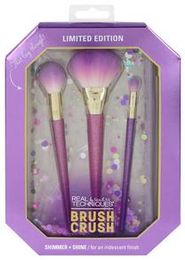 Dekoratīvās kosmētikas otu komplekts Real Techniques Brush Crush Shimmer & Shine, 4 gab.