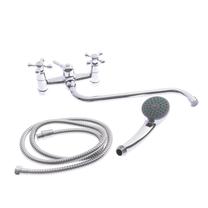 Смеситель для ванны с душевым набором Thema Lux Tulsa CD-53403A, хромовый цв.