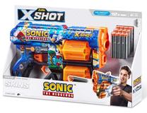 Žaislinis ginklas Zuru X-Shot Blaster Skins Dread Sonic 36583A Mėlyna sp./Oranžinė sp.