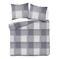 Patalynės užvalkalų komplektas PCB-249, baltas/pilkas, 200 x 220 cm