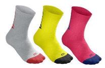 Sporta zeķes Wilson Crew Sock INTRAD.WRA530709SMMD, melna krās./sarkana krās./dzeltena krās., M, 2 gab.