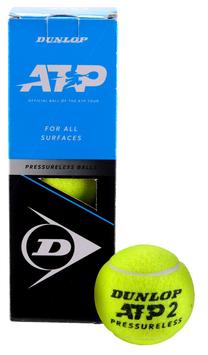 Teniso kamuoliukų rinkinys Dunlop ATP Pressureless UpperMid 622DN601400, geltona sp., 3 vnt.
