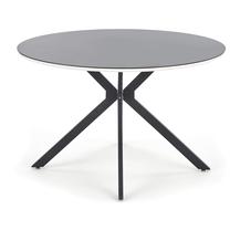Stalas Avelar, balta sp./juoda sp., 120 cm x 120 cm x 76 cm
