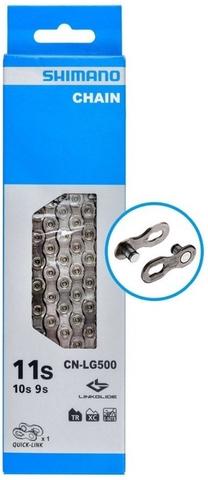 Grandinė Shimano Linkglide CN-LG500, metalas, sidabro sp.