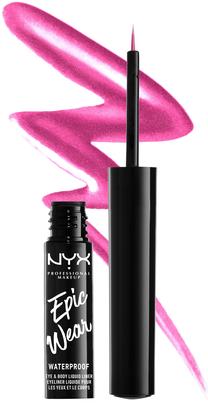 Acu laineris NYX Professional Makeup Epic Wear Metallic, 3.5 ml, fuksīna (magenta) krās. 08 fucshia metal
