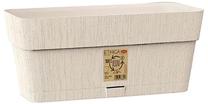 Gėlių lovelis Stefanplast Ethica 68200, plastikinis, 30 cm x 13 cm, balta sp.
