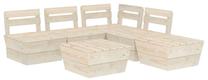 Lauko baldų komplektas VLX 6 Piece Garden Pallet Lounge Set