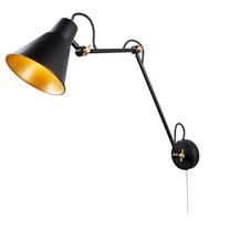 Valgusti seinale Searchlight 7403BK, E27, 1 x 10 W, must v. / must v.