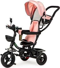 Triratukas EcoToys Tricycle MSP1781, juoda sp./rožinė sp.