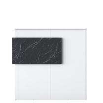 Rašomasis stalas su spintele Kalune Design MA102 - 2929, 110 cm x 40 cm, 110 cm, balta sp.