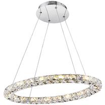 Valgusti rippuv Globo Marilyn 67038-24, LED, 1 x 24 W, läbipaistev v. / roostevaba teras v.