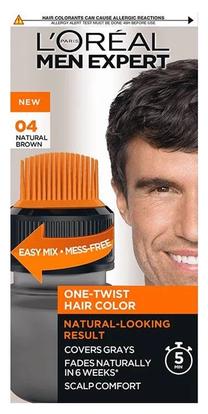 Matu krāsa L’Oréal Paris Men Expert One-Twist, natural brown krās., 04, 50 ml