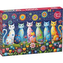 Dėlionė CherryPazzi Cute Whiskers 31285, 50 cm x 70 cm, 1000 vnt., įvairių spalvų