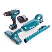 Akumuliatorinis suktuvas-gręžtuvas su akumuliatoriumi Makita CLX214SAX2, 10.8 V, 2 Ah
