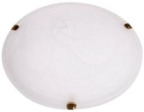 Valgusti plafoon Candellux Dora 14-38756, E27, 2 x 60 W, valge v. / kuldne v.