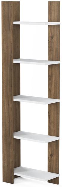 Pastatoma lentyna Kalune Design Reeta 598MNM1510, balta sp./riešuto sp., 160 cm x 45 cm x 25.6 cm