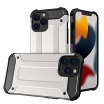 Чехол для телефона Hurtel Hybrid Armor, серебристый цв., Apple