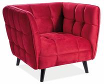 Krėslas Castello, raudonas, 92 cm x 85 cm x 78 cm