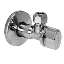 Ventilis Arco A-80, stūra, ūdensvadam, 3/8 collas – ārējā vītne, 1/2 collas – ārējā vītne
