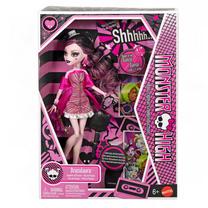 Lelle ar aksesuāriem Mattel Monster High Dawn Of The Dance Draculaura JMG89, 29 cm, rozā krās.