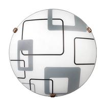 Šviestuvas plafonas Lampex Quadro 034/P1, E27, 1 x 60 W